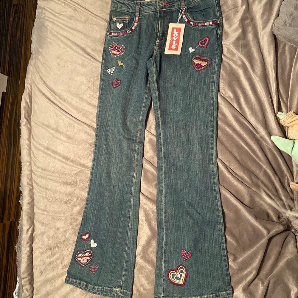 girls Levis blue jeans